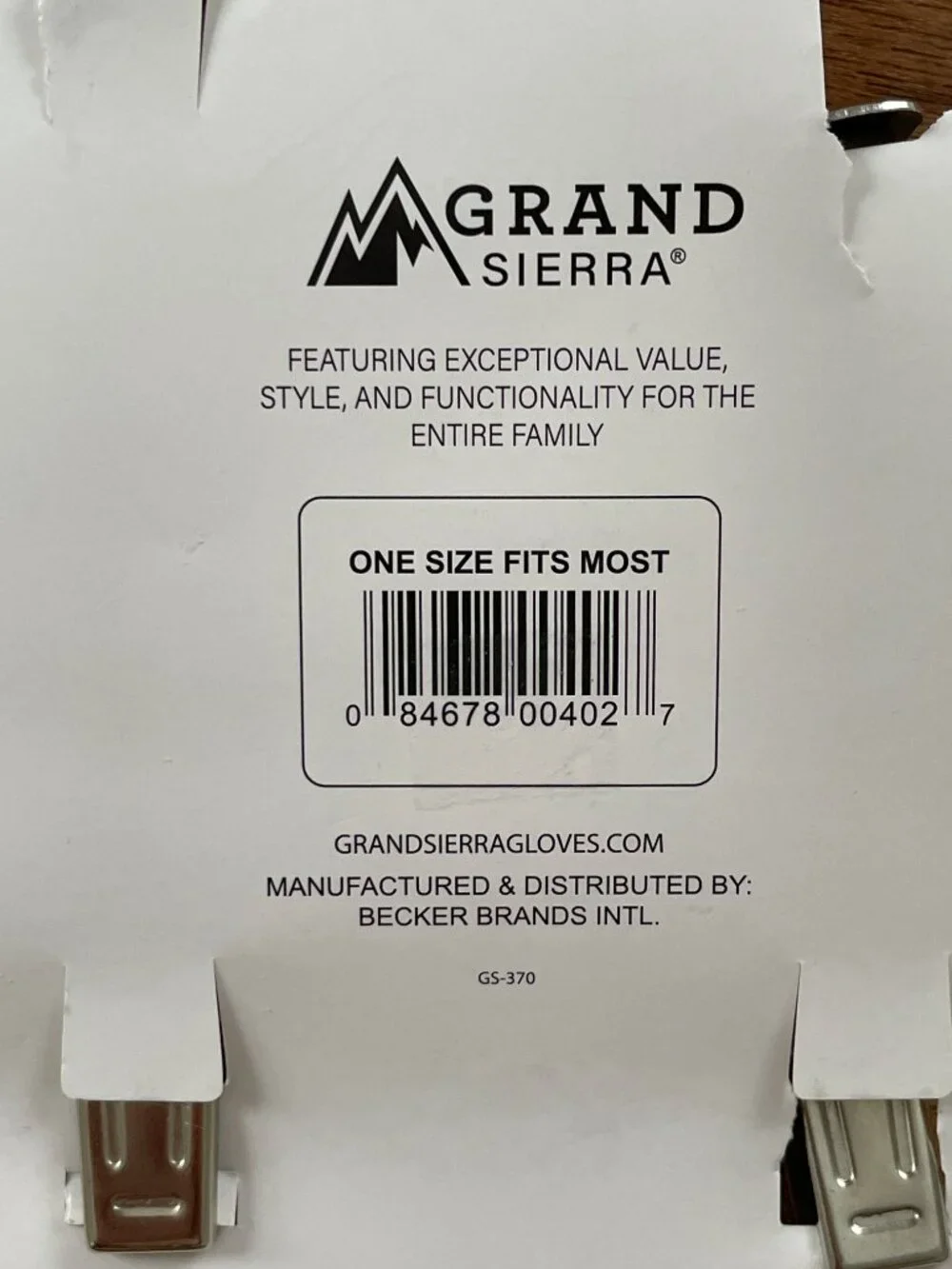 Grand Sierra Glove and Mitten Clips, purple